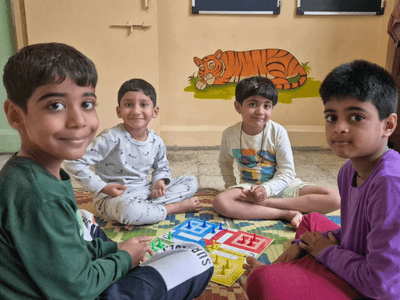 Children indoor games daycare